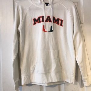 Miami U white hoodie